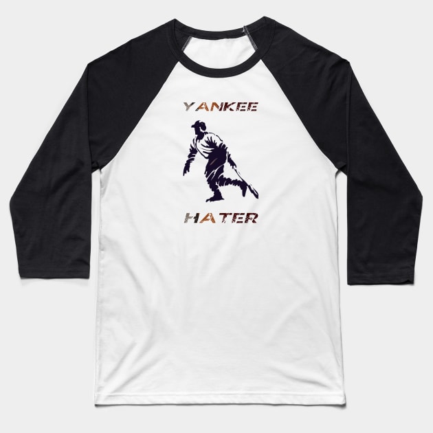 yankee hater Baseball T-Shirt by Anisriko